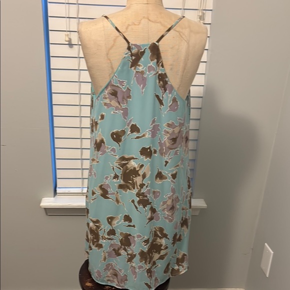 Peach Love California Backless Dress - Aqua and Brown - Picture 4 of 5